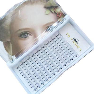 China Light Heat Bonded Pre Made Lash Extension Fans Group Eyelash Premade Fans Eyelash Extensions for sale