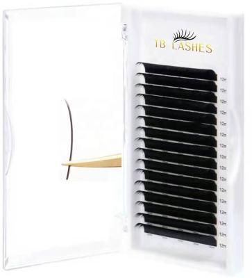 China 0.15 0.20 Super Soft Flat Double Tips Ellipse Lashes Ellipse Flat Lashes Extensions for sale