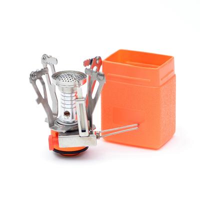 China Easy Carry Portable Windproof Design Mini Camping Gas Stove Adjustable Travel Outdoor Gas Cooker Camping Stove Fire for sale