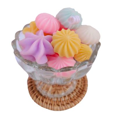 China Eco-enviroment Macaron Natural Soy Wax Candles Cup Home Decor Shooting Props Handmade Scented Candles Cereal Bowl Candle for sale