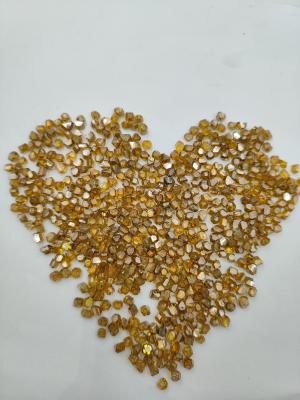 China B Grade 3.0 - 3.5mm HPHT Lab Grown Diamonds Yellow Rough Industrial Diamonds for sale