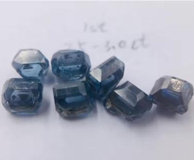 China Blauwe diamant Ongesneden ruwe blauwe diamant Industriële synthetische diamant voor edelstenen Te koop