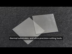 Colorless 8X8 Monocrystalline Diamond 0.3mm CVD Single Crystal Diamond