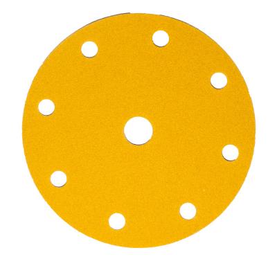 China High Quality Aluminum Oxide Polishing Abrasive Tools Yellow Sand Sandpaper Sanding Disc for sale