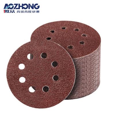 China High Efficiency Aluminum Oxide High Quality Abrasive Waterproof Red Sanding Disc For Metal Cleaning for sale