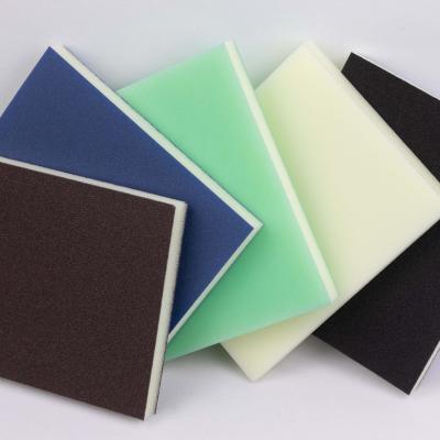 China double sides sponge pad double sides sponge pad abrasive sponge 5 in 125 mm 3 inch 75 mm 6 inch 152 mm for sale