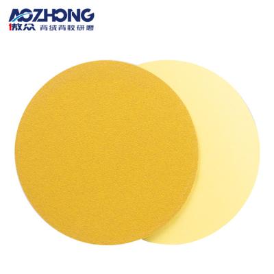 China Grinding 1000 and 1200 Yellow Sand Adhesive Sandpaper in coarse 6 in. sandpaper. in diameter for metal painting for sale