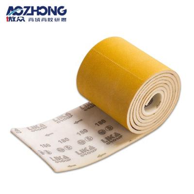 China High Efficiency Flexible Sandpaper Sponge Roll 150mm Aluminum Oxide Sponge Sandpaper Sandpaper Roll For Metope Polish for sale