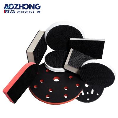 China High Quality High Efficiency 150MM Interface 6INCH Pad Aluminum Oxide Hook And Loop Interface Pads For Mental Cleaning for sale