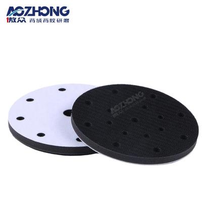 China High Efficiency Waterproof Hook&Loop Abrasive Tools Interface Pad 6 INCH 6 Hole Interface Pad For Rust Removal for sale