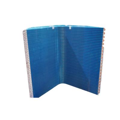 China Corrugated / Louvered / Flat Type Benrun L Type Air Conditioner Condenser Coil Water Fin Heat Exchanger for sale