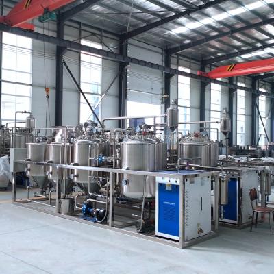 China factory price crude oil refining all stainless steel edible oil refinery equipment for sale