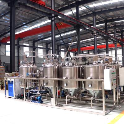 China Factory Wholesale Eu standard frying oil/vegetable oil/animal oil refinery frying oil refinery machine equipment for sale