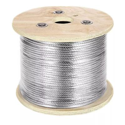 China Stainless Steel 304 316 Wire Rope 4mm 1 x 19 7 x 7 Wire Rope for sale