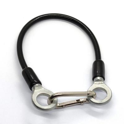 中国 Galvanized Steel PVC Coated Stainless Steel Wire Rope Sling With Snap Hook And Eyelets For Safety Hanger Wire 販売のため