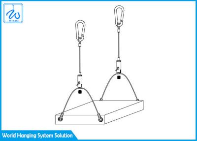 China 1.5mm spezielles Kabel-hängende Ausrüstung, hängende helle Kabel-Ausrüstung der Platten-Lampen-/LED zu verkaufen