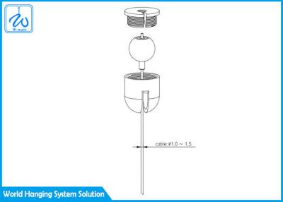 中国 球形の吊り下げ式の軽い取付けのキット、軽いキットを掛けるセルフ・タッピングねじDiy 販売のため