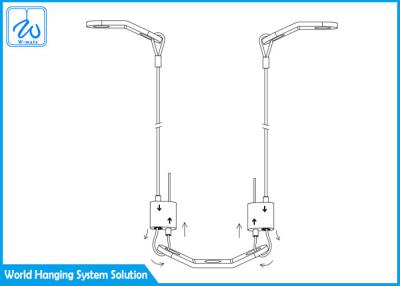 China seismische abstützende Ausrüstung 3048mm HVAC, Bahn-Produkt-Kabel-abstützendes System zu verkaufen