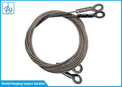 China Secure Wire Rope Cable Slings With Eyelets For Wire Hanging System for sale