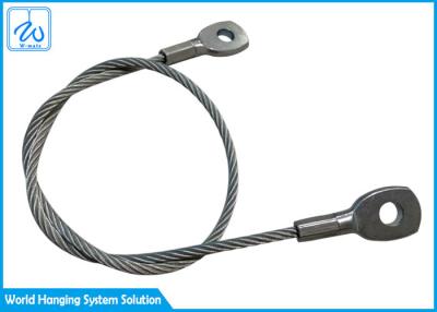 China honda de acero inoxidable de la cuerda de alambre de la seguridad del ojo del PVC de 2m m del resorte tensor del cable revestido de la seguridad en venta