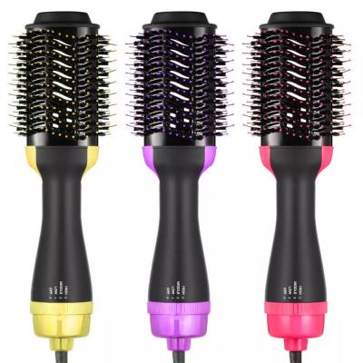 China Professional Salon Tools Private Label Hot Air Blow Dryer And Volumizer Styling Brushes 4 In 1 Hair Blower Blow Out Ceramic Coating Hair Dryer Brush for sale