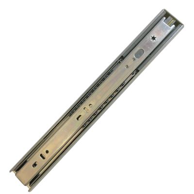 China 45mm Full Extension 3 Fold Modern Telescopic Furniture Hardware Ball Bearing Channel Drawer Slides For Sideboard for sale