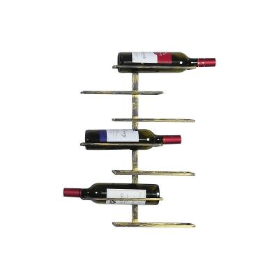 China Sustainable Hot Selling Practical Wall Mounted 5 Tier Wine Rack for sale