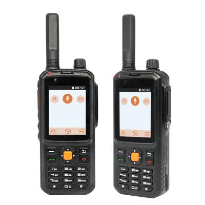 China Ecome ET-A87 zello walkie talkie with sim card 200 KM Android 4G LTE network smart slim POC radios 2 pieces of ET-A87 for sale