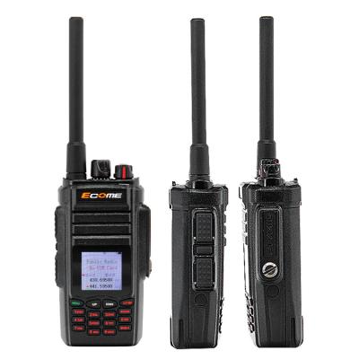 China Conference Ecome ET-L55 long range lte gps walkie talkie with sim card 4g dual mode POC VHF UHF network radio for sale