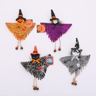 China Wholesale New Activity Decoration Design Halloween Hanging Haunted House Prop Cloth Witch Ghost Gnome Pendant Ornament for Holiday Decoration for sale