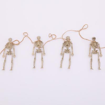 China Hot Sale Halloween Skeletons Activity Decoration Small Pendant Decor Mini Styles Party Accessories Kids Toy Haunted House Prop Banner for sale