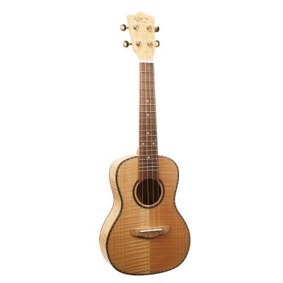 China Wholesale Flame Maple Travel Toy Cowboy 4 Color String Charm Ukulele Bridge Kit 23inch Baritone Concert Ukulele for sale