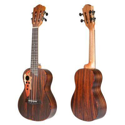 China Rosewood Hricane Concert Ukulele 23 Inch Rosewood Ukuleles For Beginners With Gig Bag Strings for sale