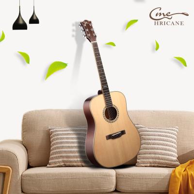 China Acoustic Guitar Hricane Acoustic Guitar For Beginners 41 Inch Bleached Spruce Guitar Acoustic for sale