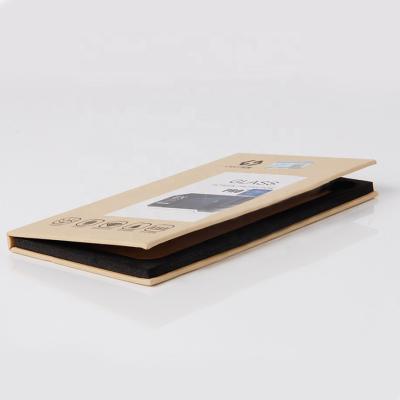 China Recyclable custom logo iphone kraft paper packaging boxes for screen protector for sale