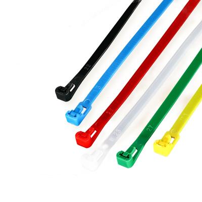 China Ties Cable China Professional Factory High Quality Plastic Self Locking Removable Nylon Cable Ties and Double Locking Cable Ties for sale