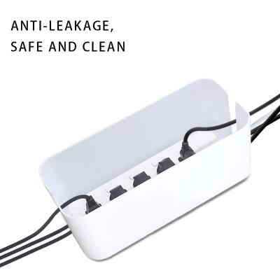 China Sustainable Use Ruicheng Wood Grain Cable Management Box - Stylish Hidden Power Strip Power Cord Organizer for sale