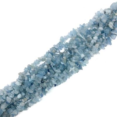 China Natural Blue Aquamarine Chips Beads Irregular Gemstone Tumble Chips Beads from Na for sale