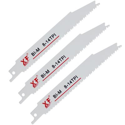 China BIM Progressive Tooth S123XF 6 Inch 8/14 TPI Saber Saw Blades For Metal Cutting for sale