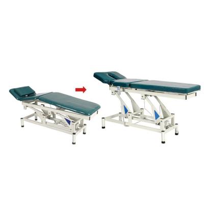 China Hospital Clinic Home Outpatient treatment bed rehabilitation mobile physical therapy spine massage table hospital massage treatment bed for sale