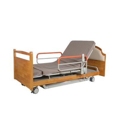 China Hospital Nursing Home YH-DJ02 Manufacturer multifunction clinic rotating electric wood hospital bed home care bed for sale