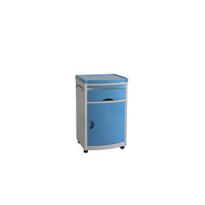 China Convenient YH-C07 Medical cheap ABS plastic mobile hospital beside cabinet medical bedside locker table for clinic furniture for sale