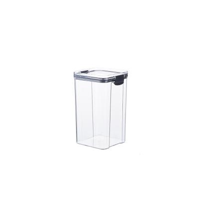 China Freshness Preservation High Quality Plastic Airtight  Food Storage Container Household Sealed Jars Stackable Organizer Box With Lid for sale