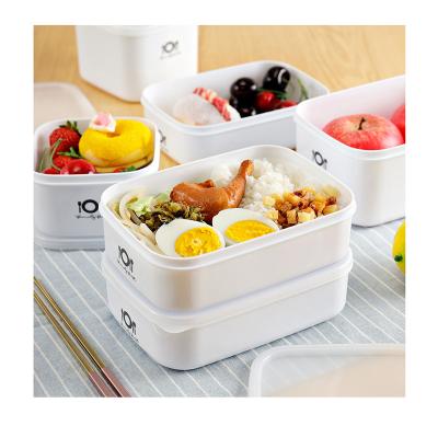 China Freshness Preservation Plastic BPA Free Food Storage Box With Lid Refrigerator Sealed Fresh Keeping Container Household Lunch Box for sale