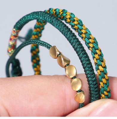 China Durable Professional Design Custom Women Hand Rope Set Hand - Woven Bracelet Copper Bracelet for sale