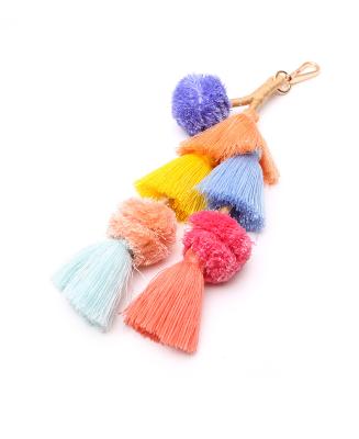 China Anniversary Design Professional Car Pendant Fashion Tassel Wallet Key Chain Bohemian Accessories for sale