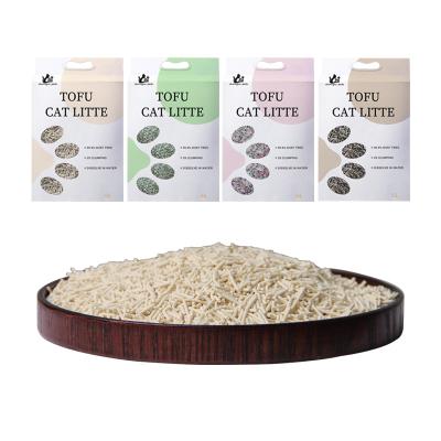 China Cats High Quality Dust Free Strong Pure Natural Tofu Cat Litter Sand for sale