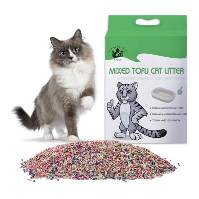 China Cats design plant easy clean tofu and bentonite cat litter for sale