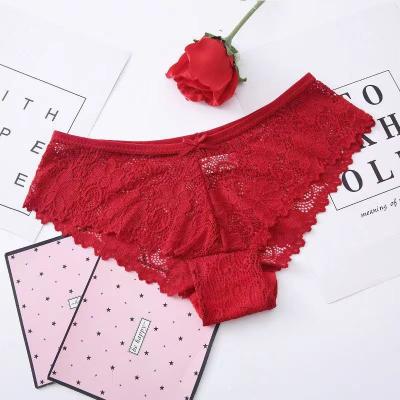 China Lady Breathable Sexy Viable Panty Quicky Dry New Style Breathable Briefs Cotton Lace Women Underwear Panties For Women Adults Knitted for sale