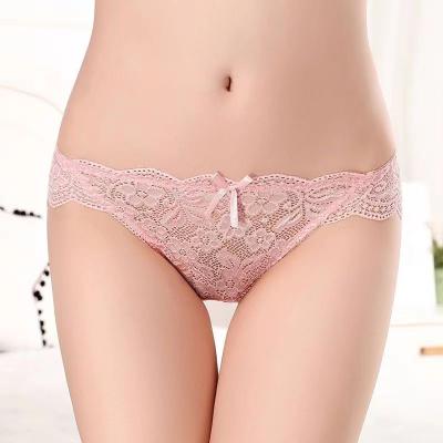 China New Style Breathable Sexy Lady Panty Quicky Dry Briefs Cotton Lace Women Underwear for sale